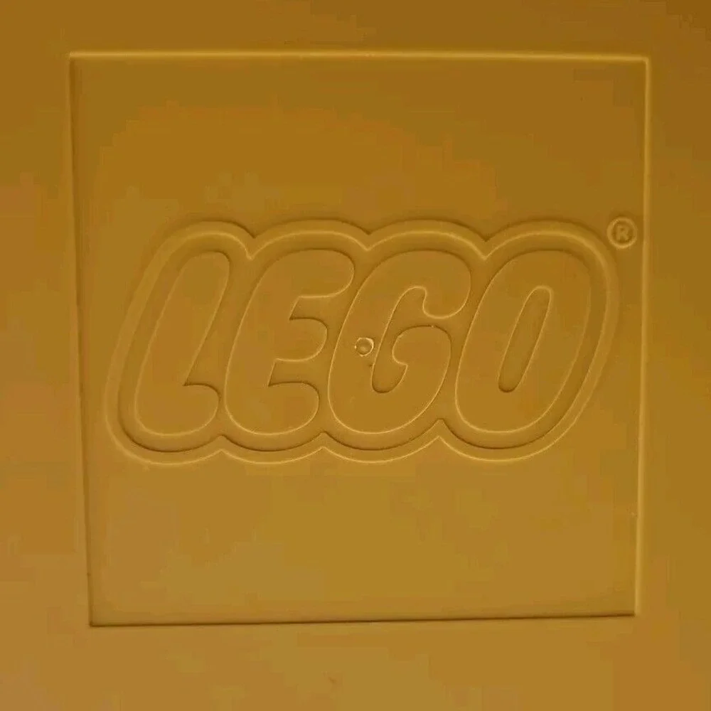 Lego Carrying Brief Case Storage Yellow W/ Moveable Dividers 200 Legos‎ Included